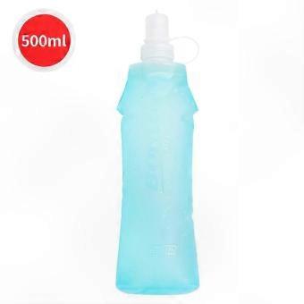Running, Camping & Hiking TPU Collapsible Water Bottle, Folding Soft Flask for Sport