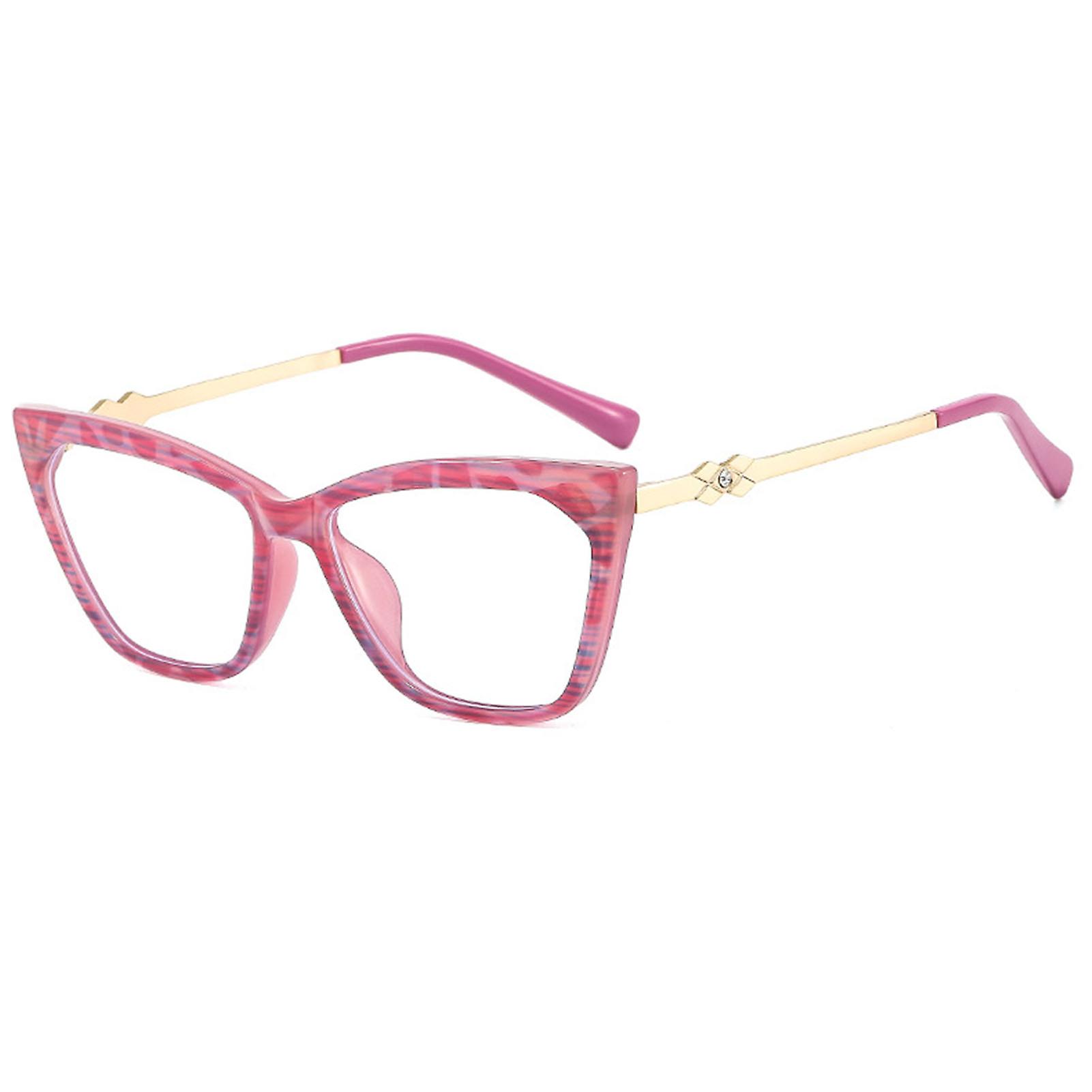 Women's Blue Ray Blocking Glasses Vintage Powerful Filter Coating Eyeglasses