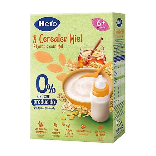 8-grain porridge with honey 6m+ hero 340 g (Honey)