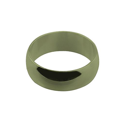 9ct Gold 8mm plain D shaped Wedding Ring Size Z