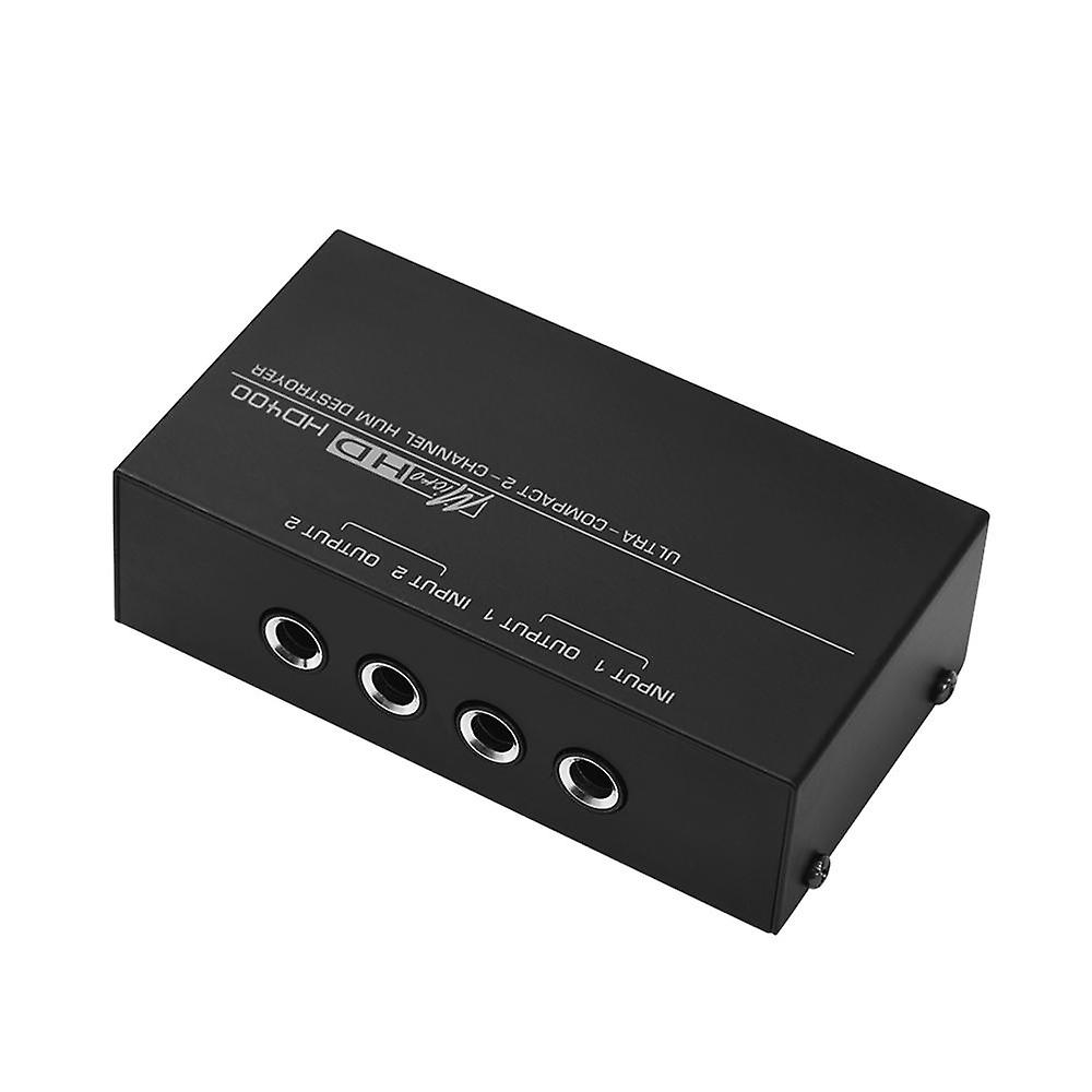 Ultra-compact Hum Destroyer 2-channel Hum Eliminator Noise Filter with 1/4