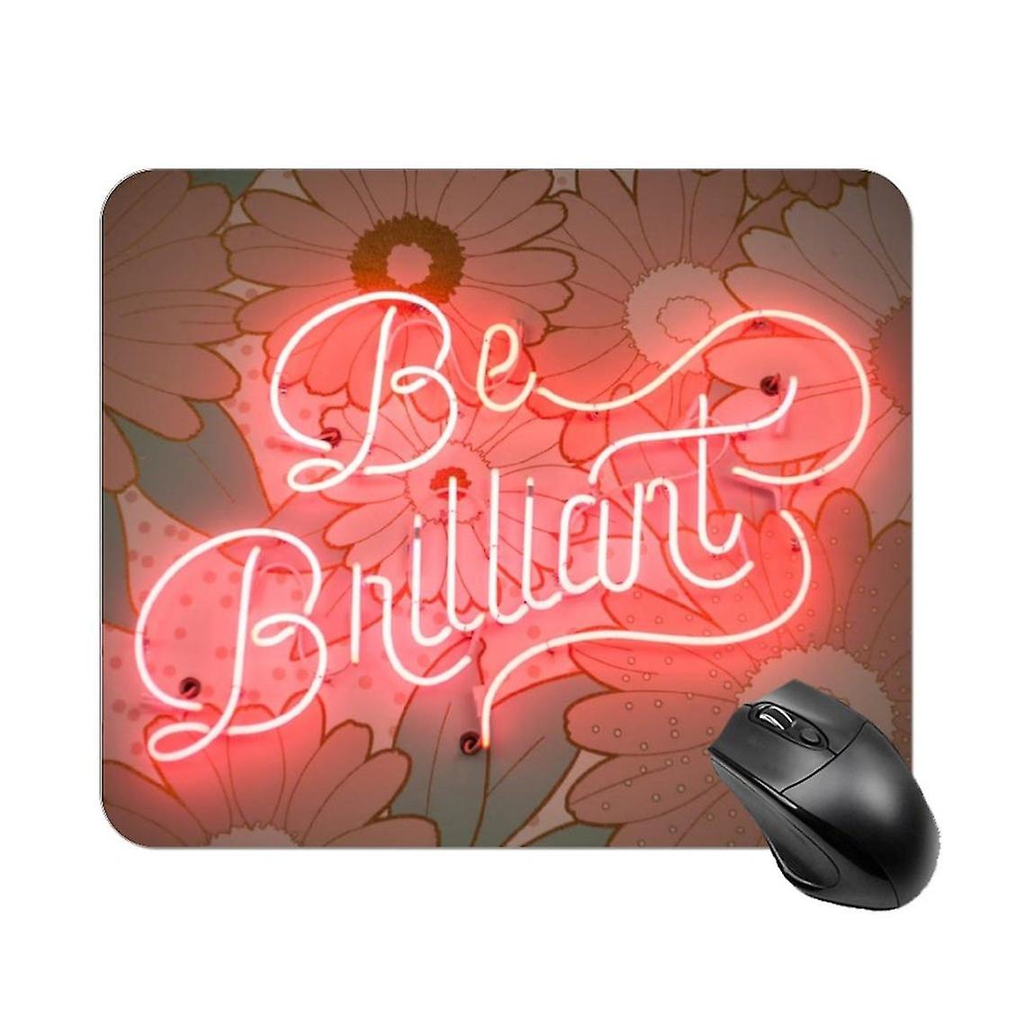 Blue Orange Printed Mouse Pad For Laptop