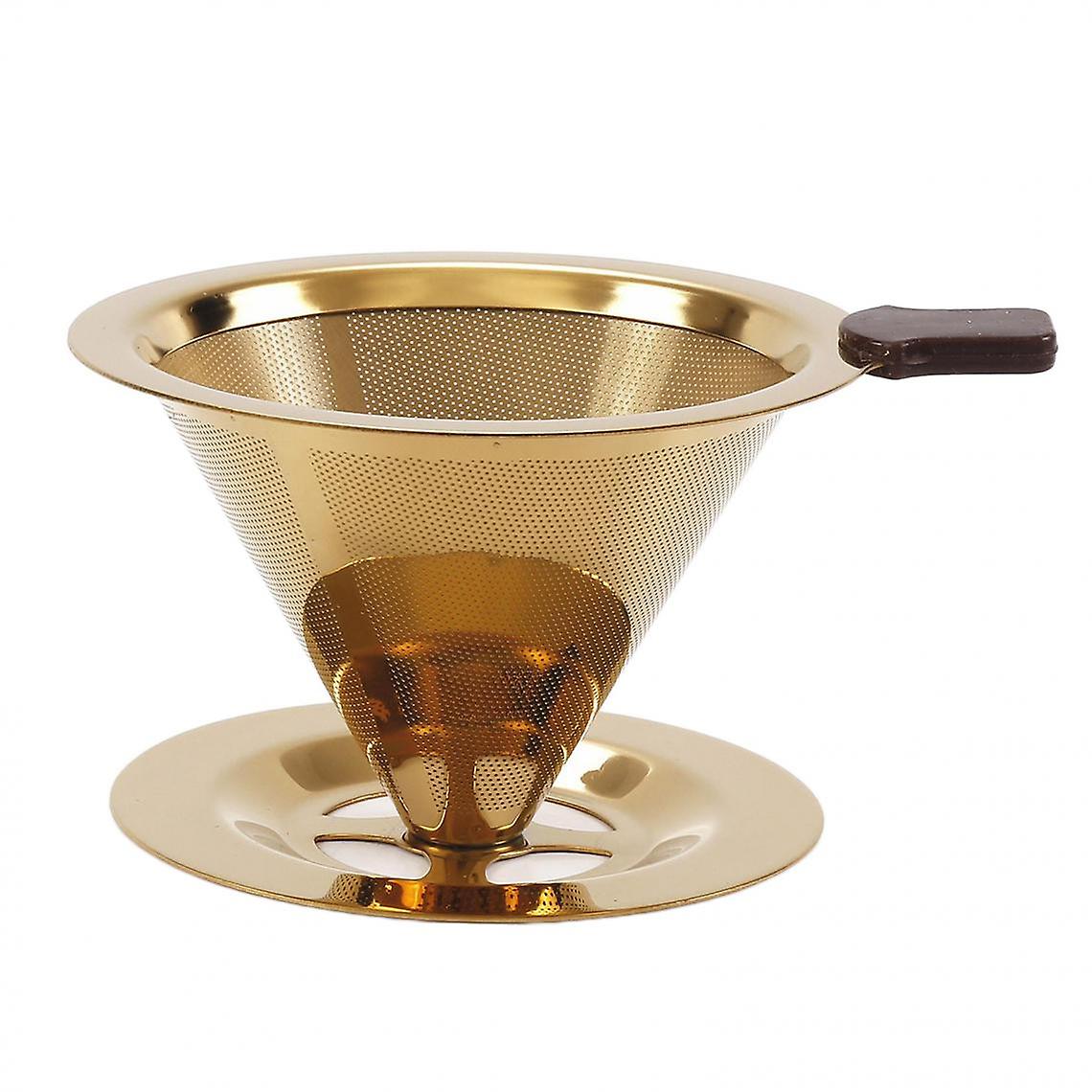 Pour Over Coffee Filter Stainless Steel Cone Filter Style A
