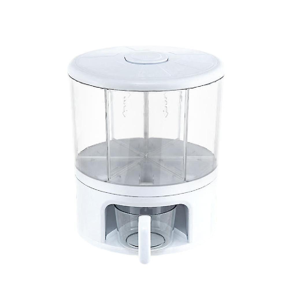 Pet+pp Rice Bucket, Suitable For Kitchen Can Be Divided, 360 Degree Rotation Insect Proof Rice Tank