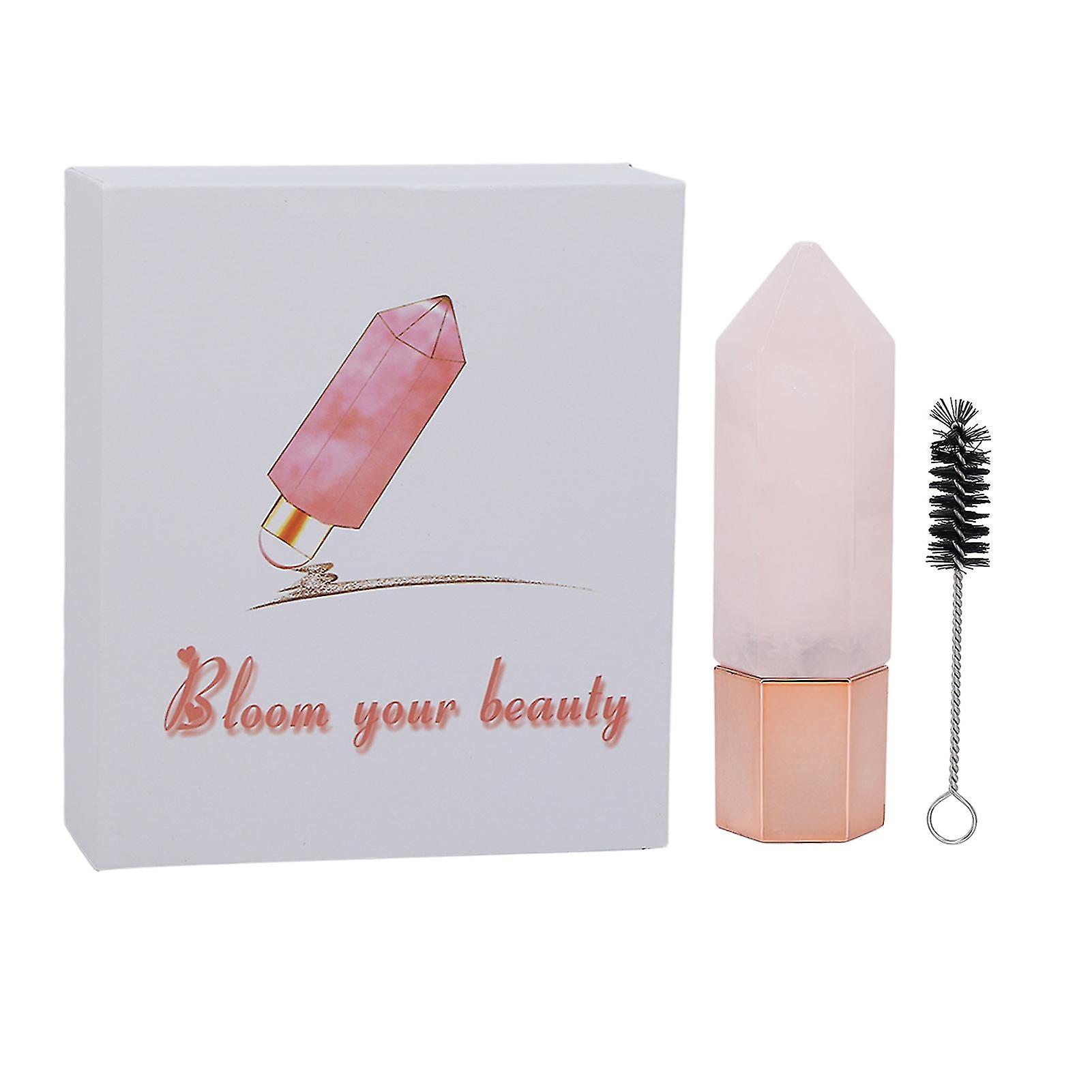 Facial Massage Roller Hexagonal Prism Shape Essential Oil Bottle Scraping Massaging Face Skin Care Toolpink