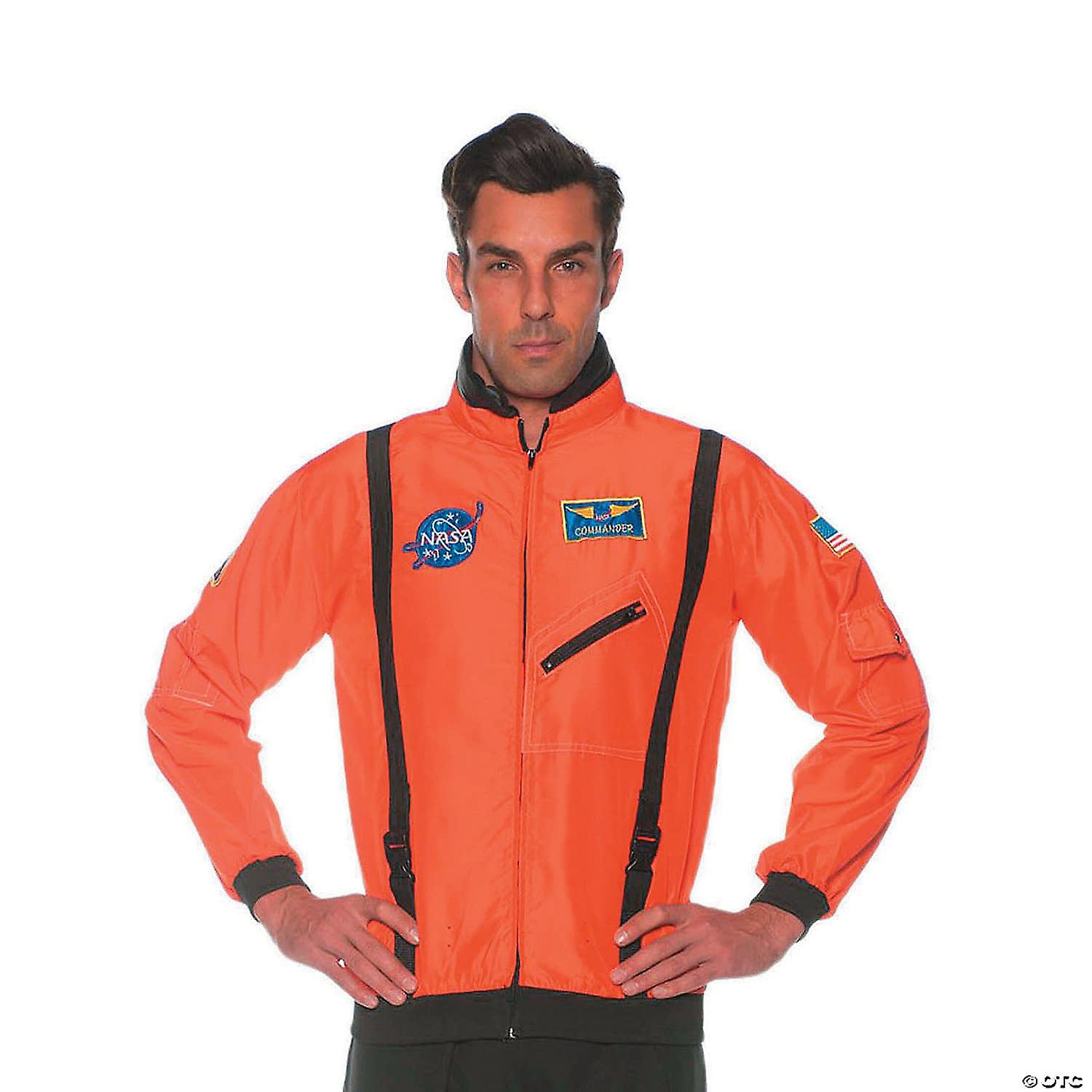 Men's Orange Space Jacket - Small