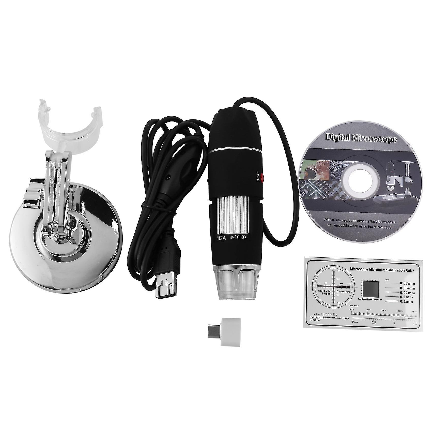 Usb Digital Microscope 40x-1000x Handheld Microscope Camera For Engineers Biology Microbio