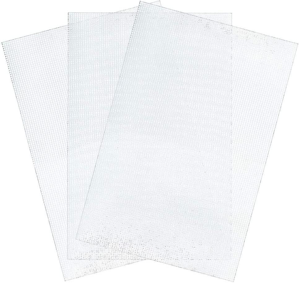 3 قطع كبيرة الحجم شبكة من البلاستيك قماش صفائح للتطريز ، صياغة خيوط الاكريليك ، مشاريع متماسكة وكروشيه ، 6 عد (19.6 × 13 بوصة)