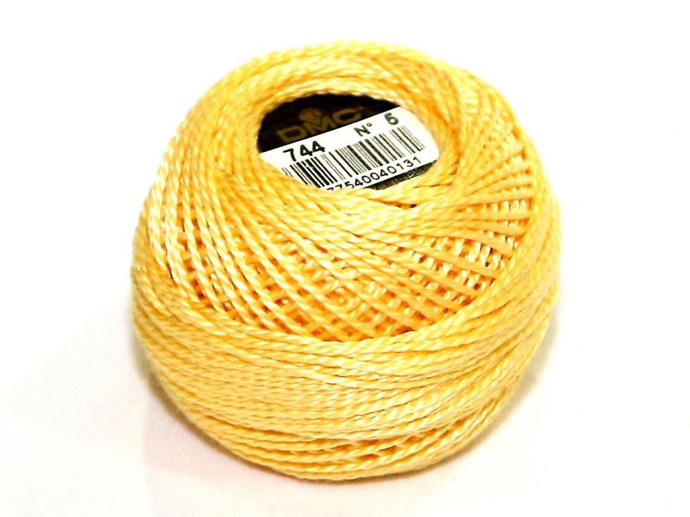DMC 尺寸 5 棉 珍珠线 45m 744 - 每 10 克球