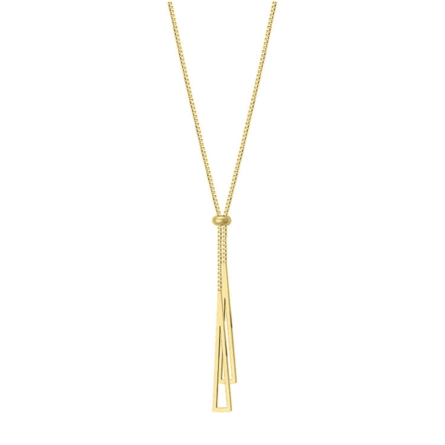 Collier de charme Hollow Out Triangle Pendentif Chaîne Réglable Sans Allergie Colorfast Décoration Sexy P