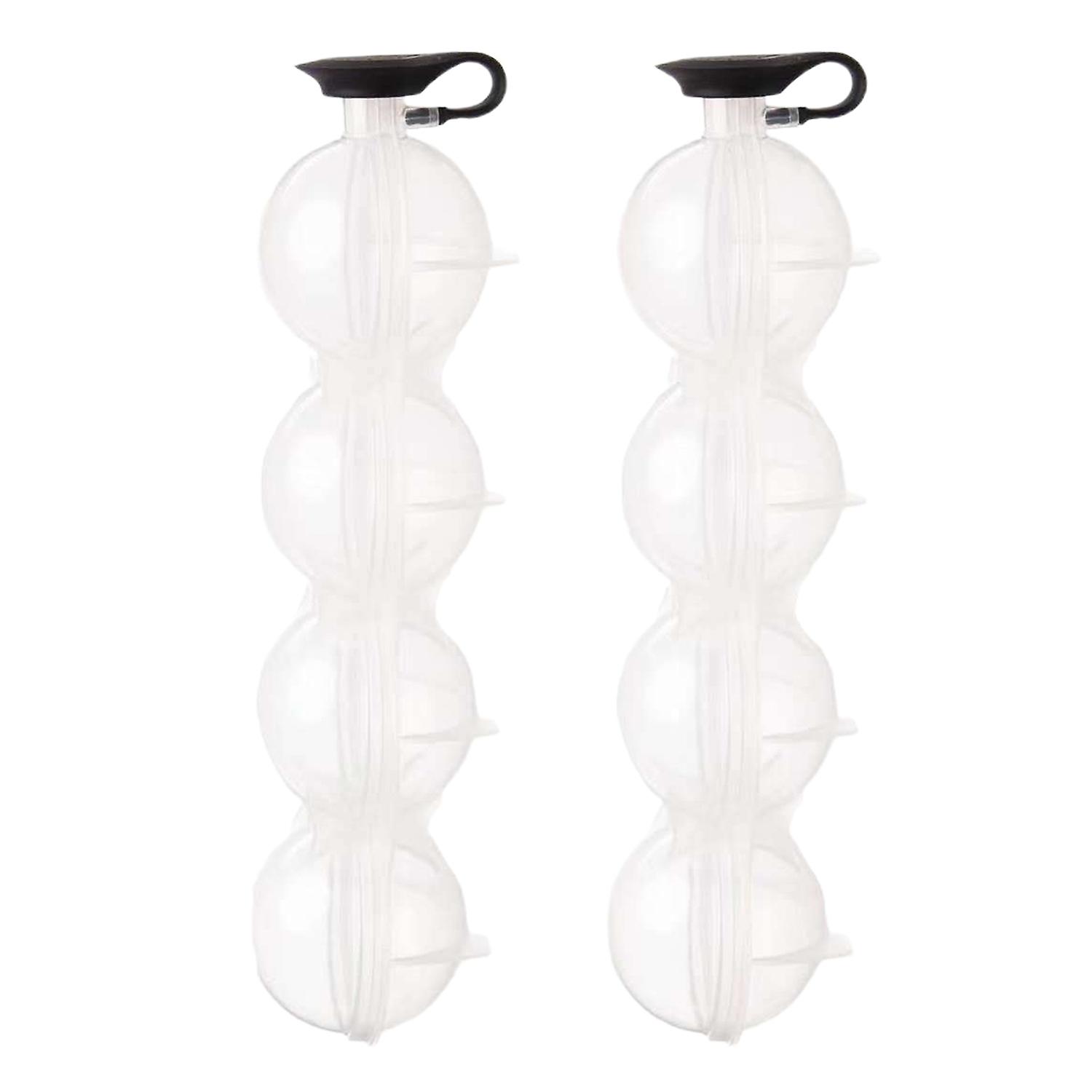 ZHOUBA Ice Grid Mold Multi-functional 4 Cavity Silicone PP Creative Ice Cubes Tray for Bar