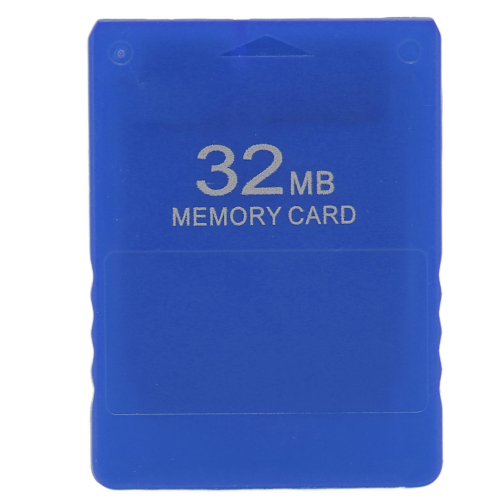 32MB High Speed Game Console Memory Card FMCB1.966 External Data Card for PS2 Blue Compatible Gaming Accessory