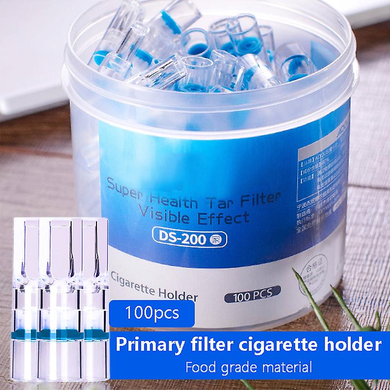 100 Adet Tek Kullanımlık Tütün Sigara Filtresi Sigara Katran Filtrasyon Temizleme Tutucu Azaltmak