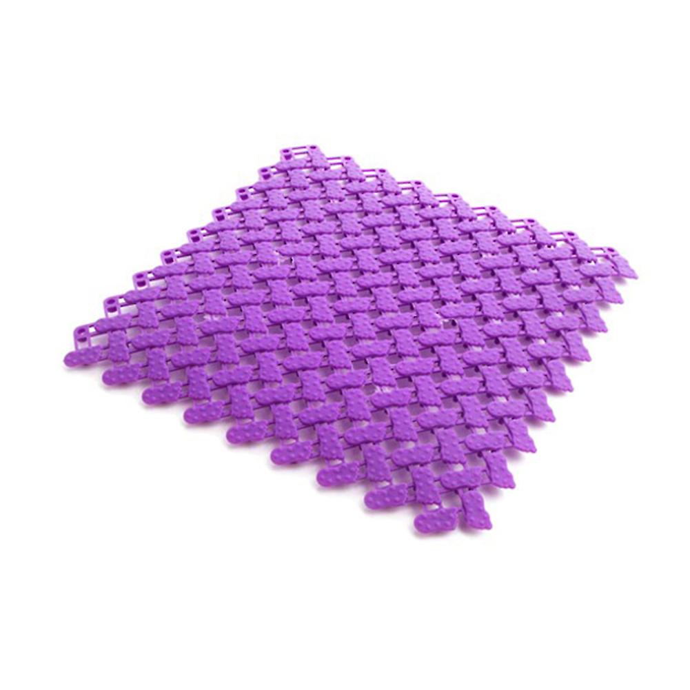 Non-slip Mosaic Mat Shower Bath Pad PVC Massage Solid Color for Bathroom Home Kitchen