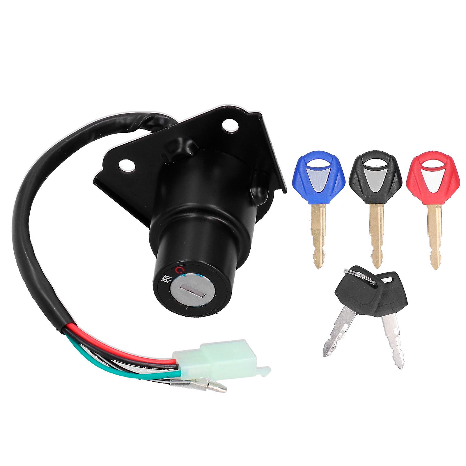 Yamaha XV125/XV250 Motorcycle Ignition Lock Set - Durable Replacement with Keys