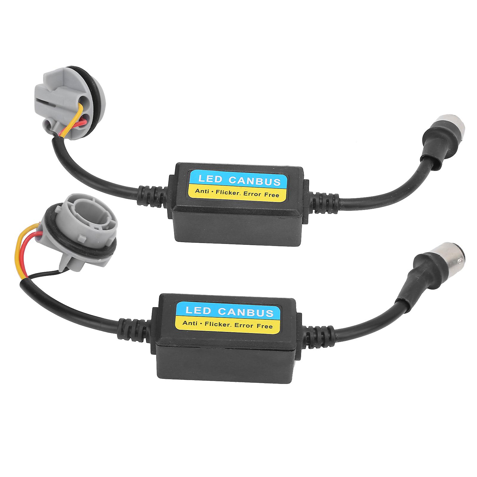 2pcs 1157 LED Decoder 5W 12-24V Load Resistor Flash Warning Canbus Error Free Canceller for Car
