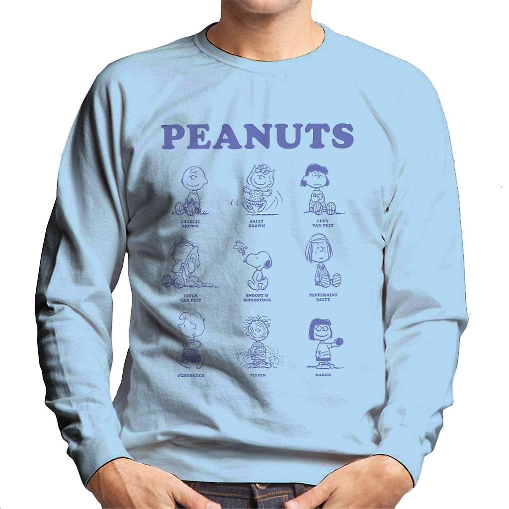 Peanuts Character Sketches Men's Sweatshirt