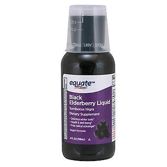 Equate, Black Elderberry Liquid, 4 - Ounces