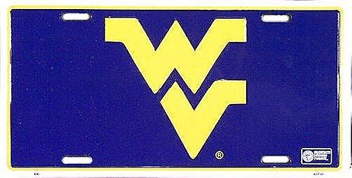 West Virginia Mountaineers NCAA License Plate