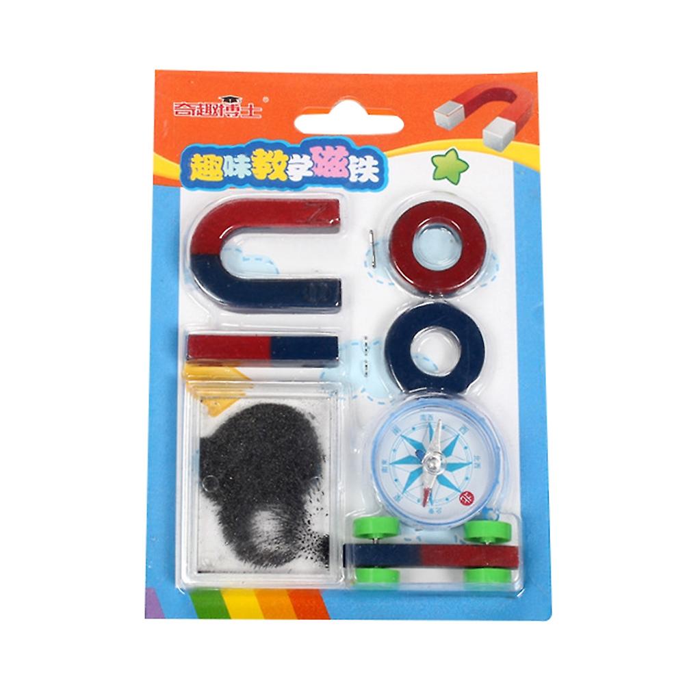 Bar Ring U-shape Compass Magnet Set Education Science Experiment Tools Kid Toy