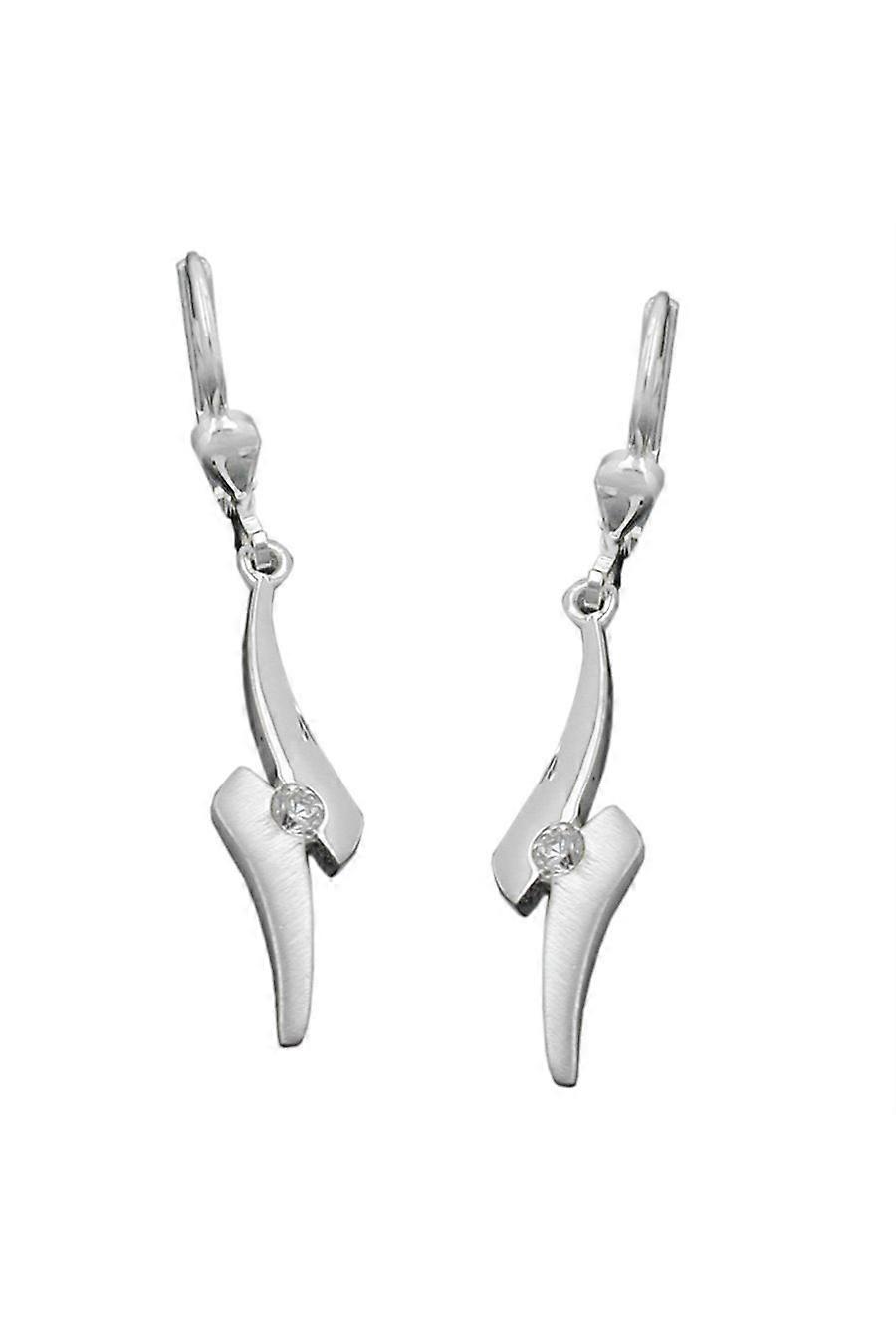 Earrings Leverback Zirconia Silver 925 - Gl91079