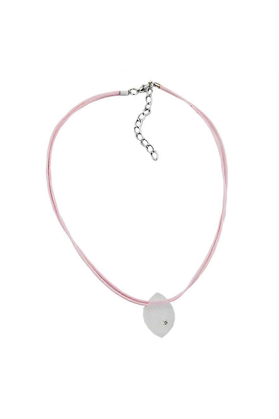 Necklace Pendant White/ Matte Finish - Gl01125