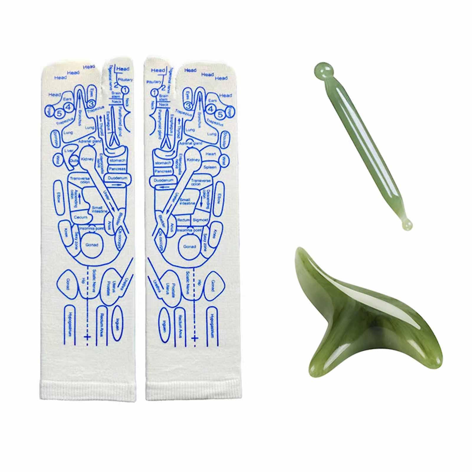 Acupoints Printing Socks for Foot Personalized Comfy Floor Sock Gift for Parents Elders