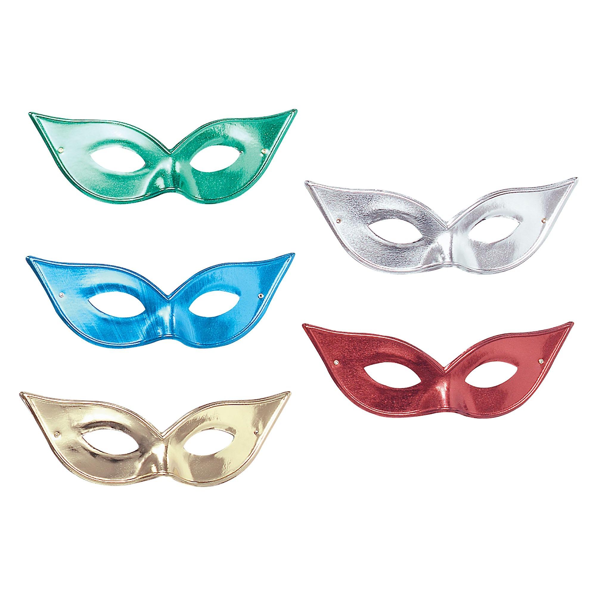 Flyaway Mask Asstd Metallic Eye Masks Unisex Em143