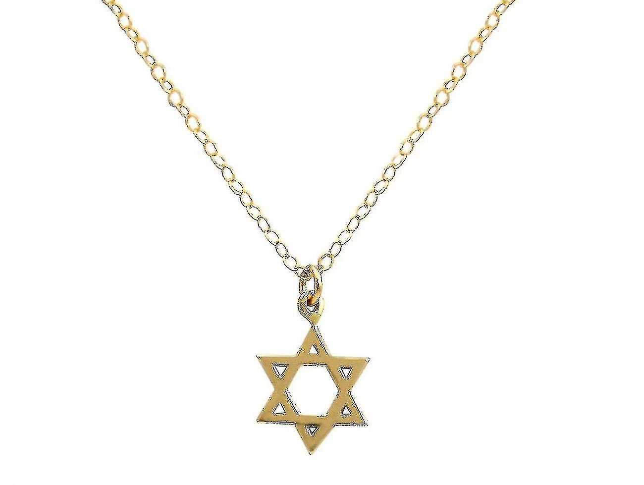 Kaulakoru Daavidin tähti, Daavidin tähti, kullattu hopea 13mm