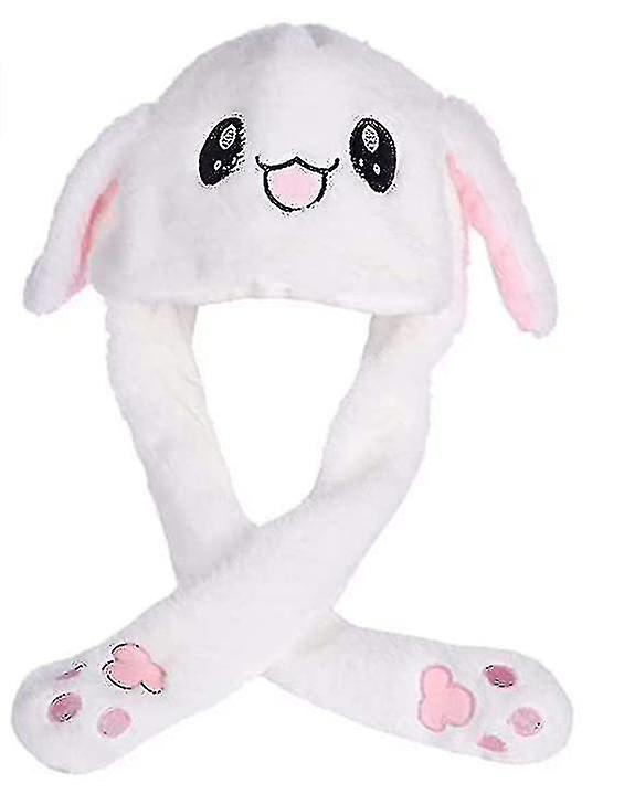 Hat Rabbit Ear Moving Jumping Hat Funny Bunny Plush Hat Cap V1