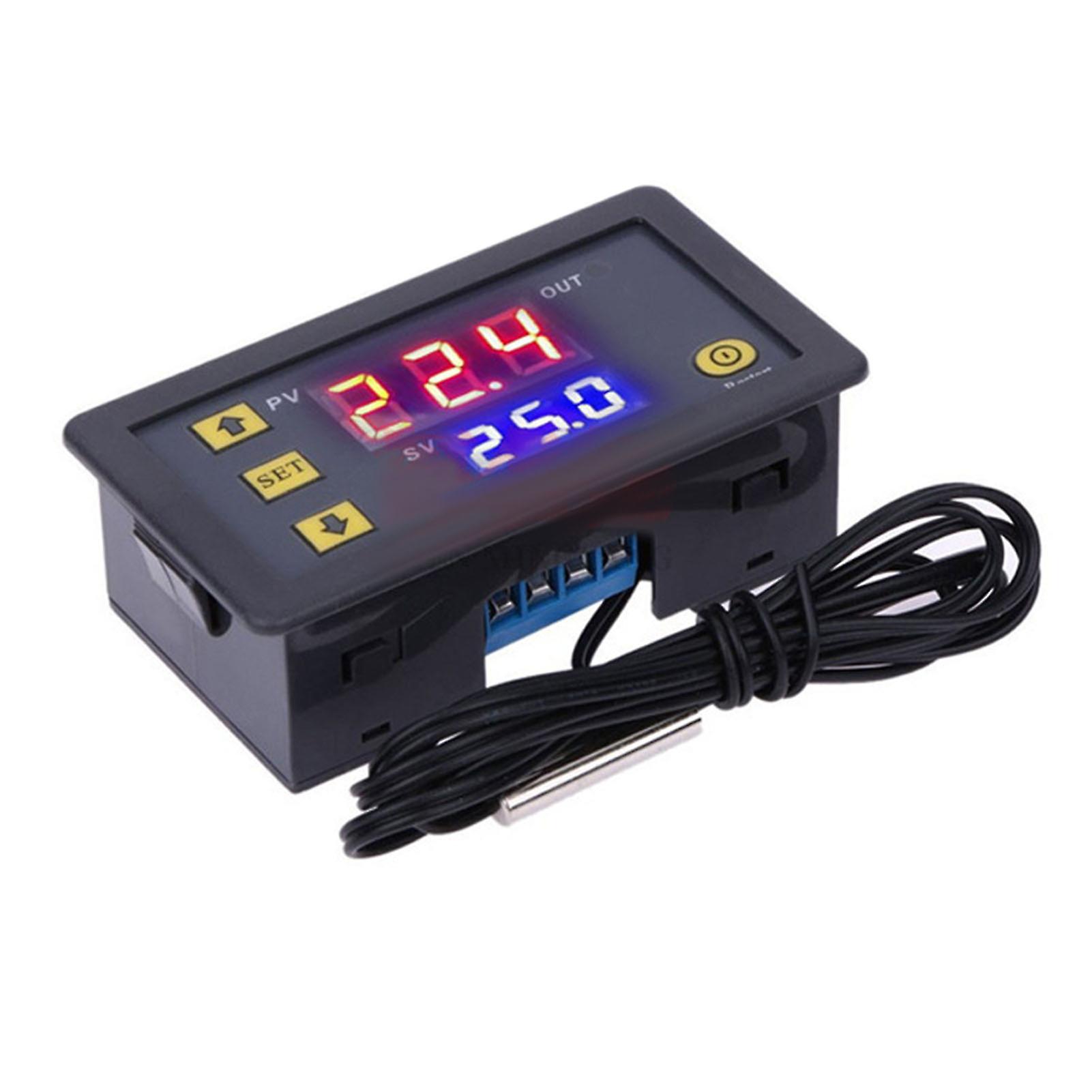 Temperature Controller Module with Waterproof Probe High Accuracy Digital Display Thermostat Switch ‑50‑110℃ 110‑220V 