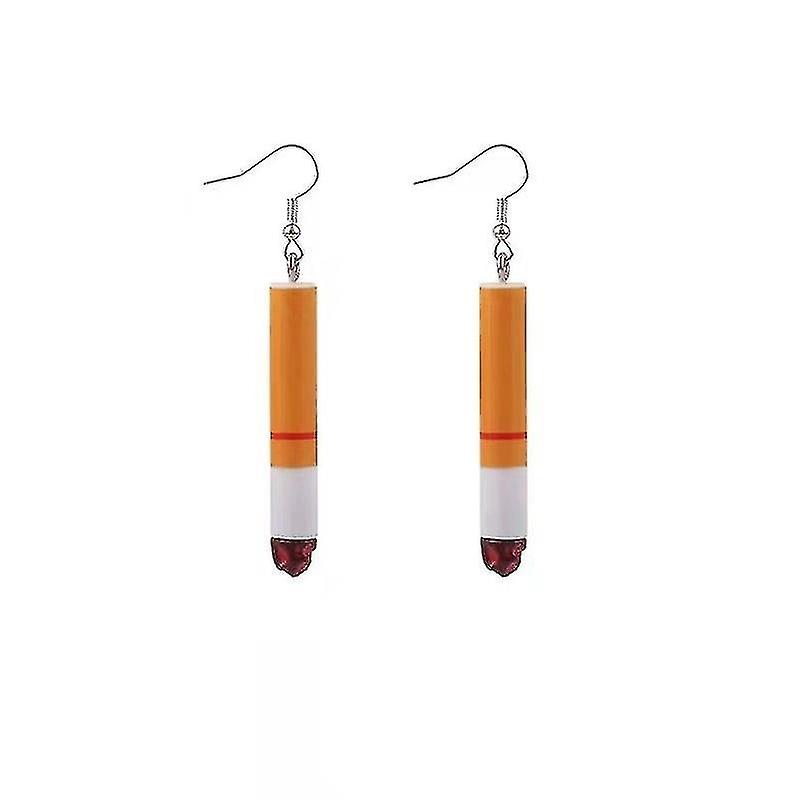 1 Pair Creative Cigarette Shape Earrings Unique Stud Earrings Earring