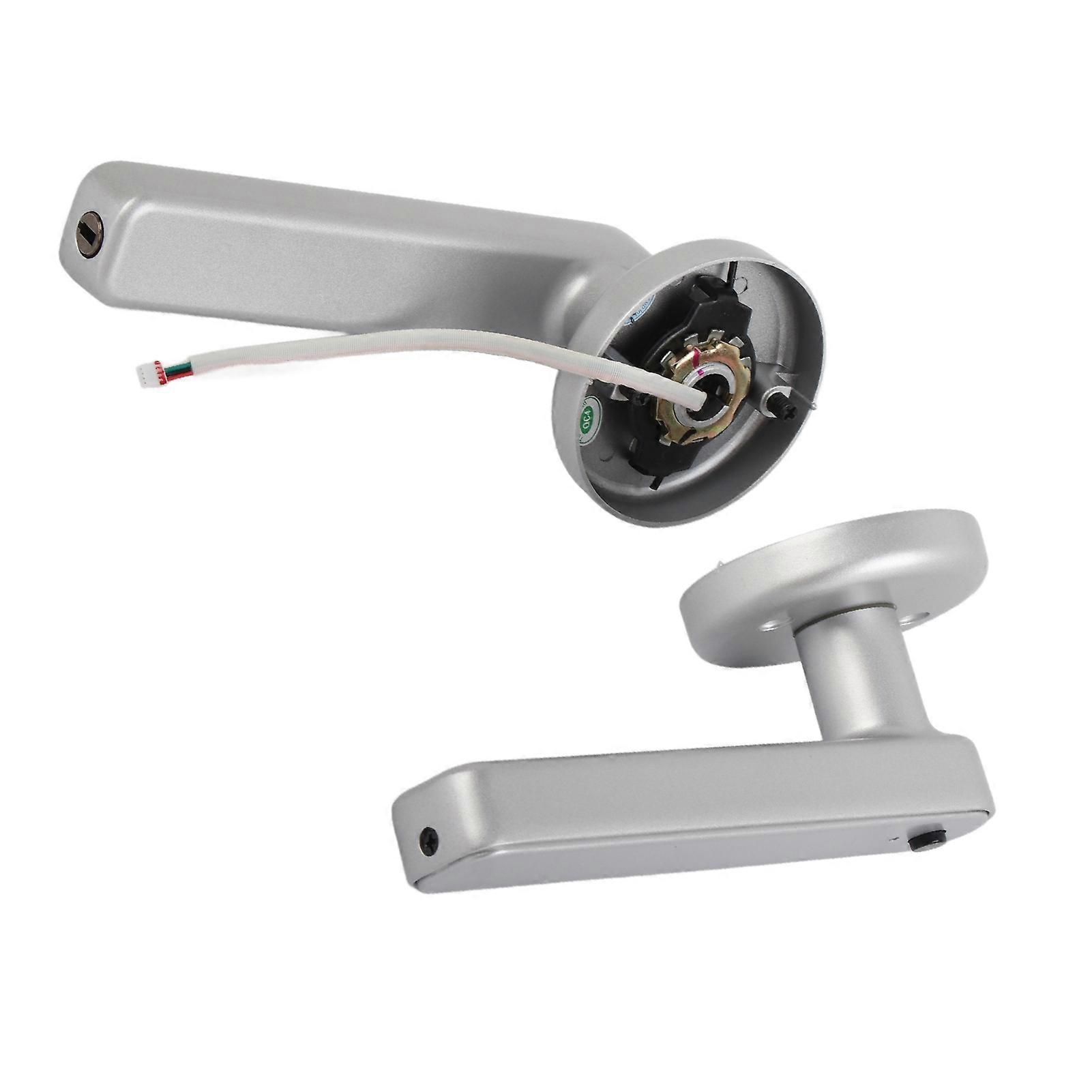 Fingerprint Door Lock Single Row Electronic Password Room Door Smart Fingerprint Identification LockSilver 