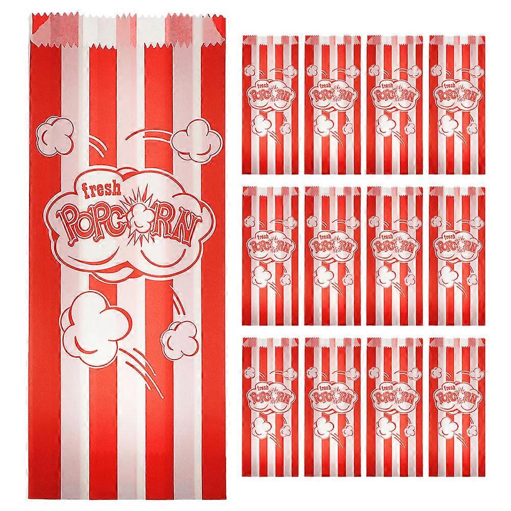 パーティー用20個の紙製ポップコーンバッグ映画の夜の装飾パーティー用のバルクポップコーンコンテナ