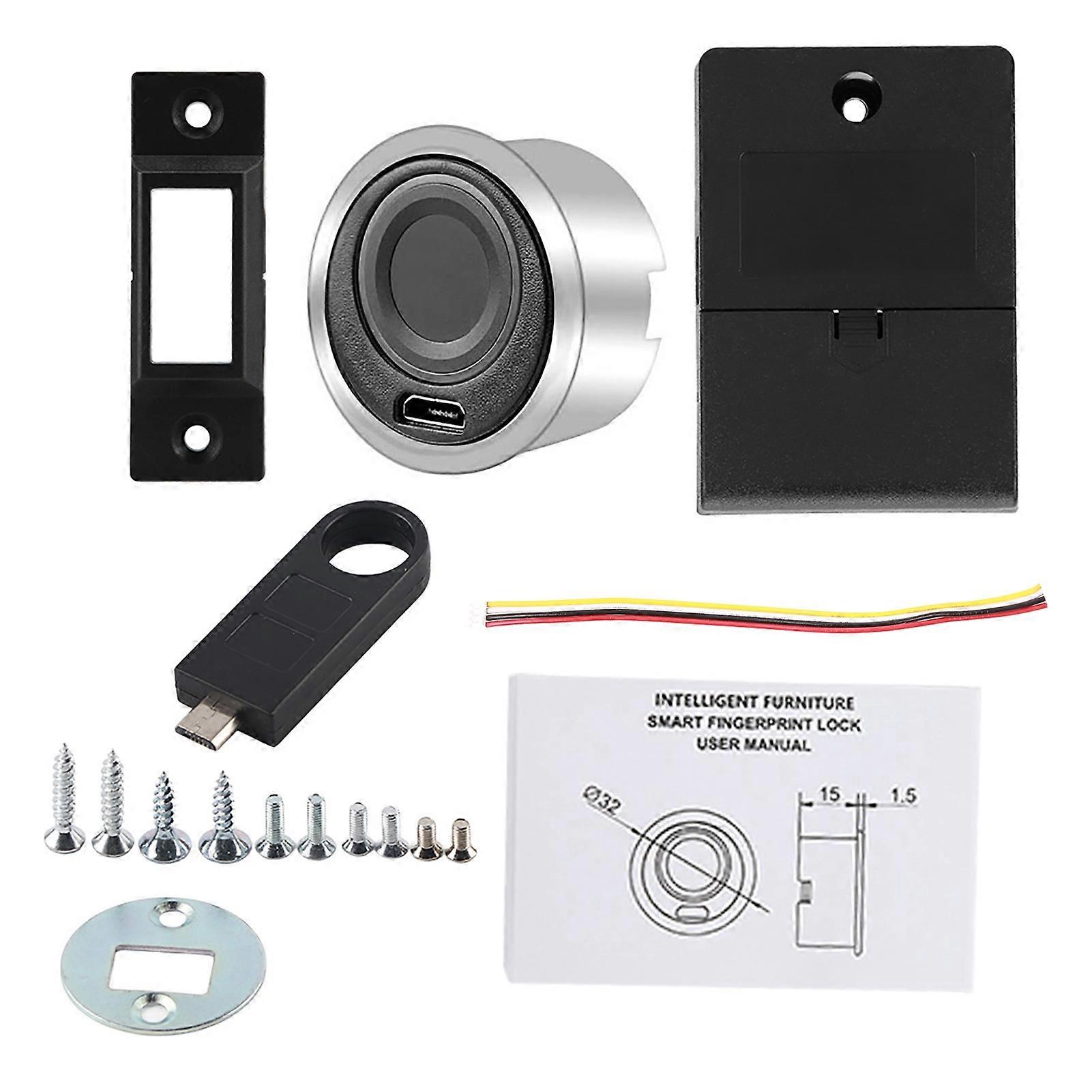 Full Automatic Semiconductor Keyless Fingerprint Lock Cabinet Drawer Security Combination Lock