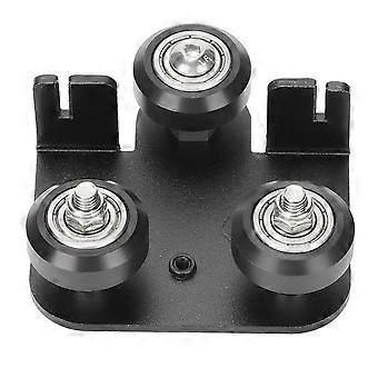 3D-Extruder-Rückenstützplatte V-Schlitz-Aluminium-Extrusionsrahmen Schwarze Extruder-Support-Backplate für Ender 3 für Ender 3s