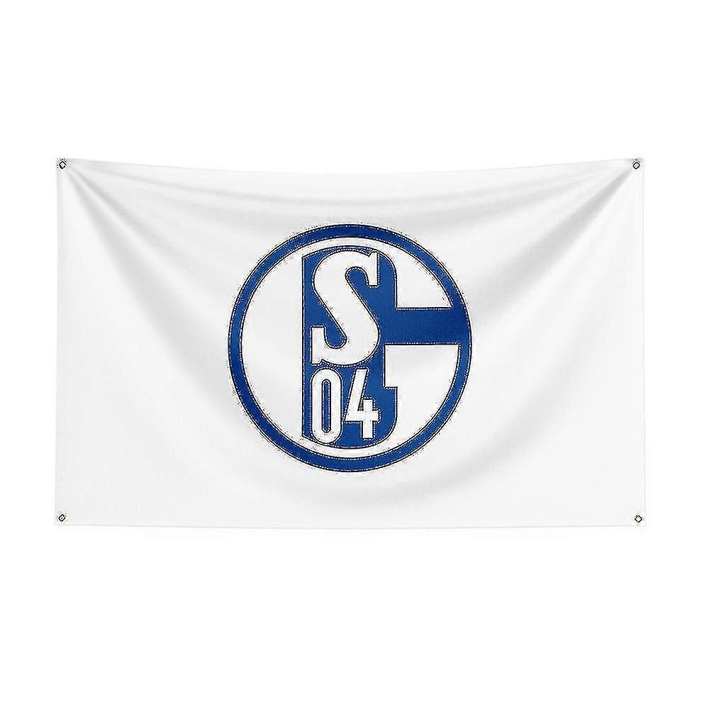 3x5 Fc Schalke 04 Bayrak Polyester Baskılı Yarış Spor Afişi Dekor İçin