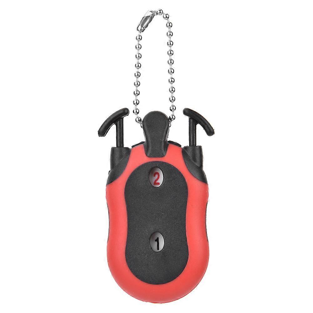 Portable Golf Bag Shape Golfing Score Counter Training Practice Competition Accessory (red)