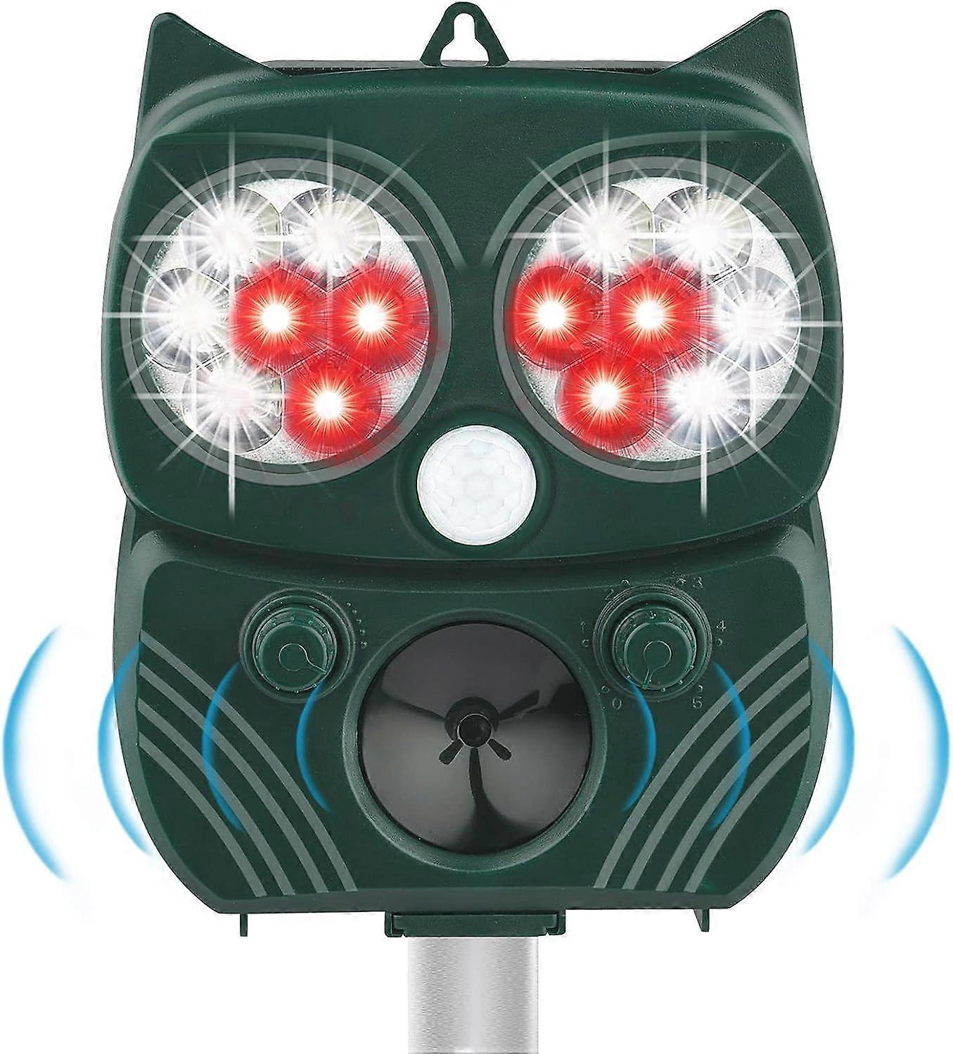 Professional Ultrasonic Cat Repeller Solar Animal Repeller Ip66 Waterproof With Adjustable Frequency Infrared Sensor For Lengthening Tors, Dogs, Cats,