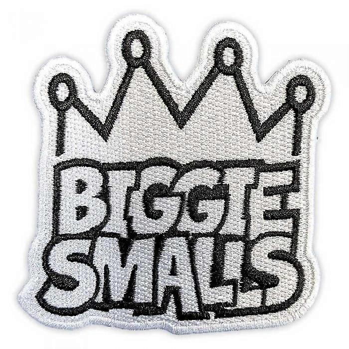 Biggie Smalls Woven Crown Logo Iron On Patch
