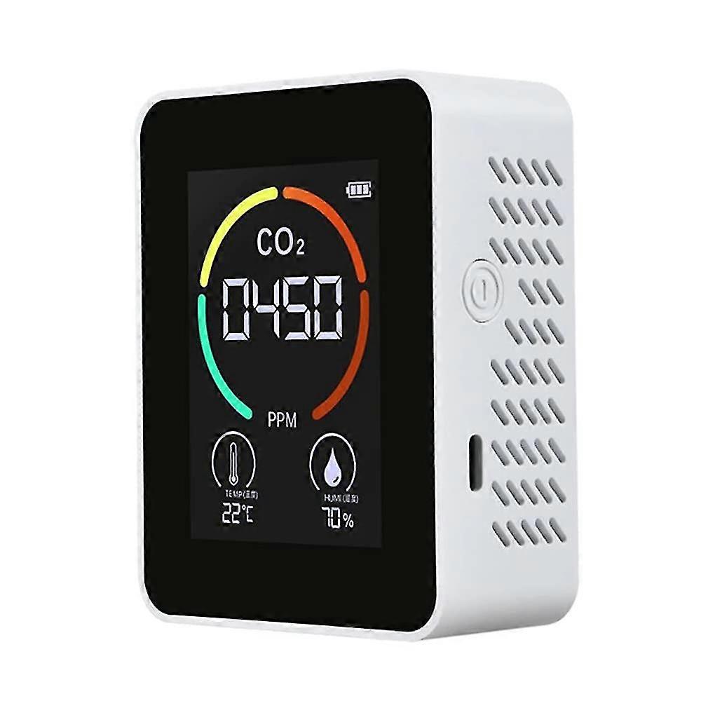 Temperature & Humidity Meter, Air Quality Monitor, Co2 Detector, 3-in-1 Digital Air Pollution Carbo