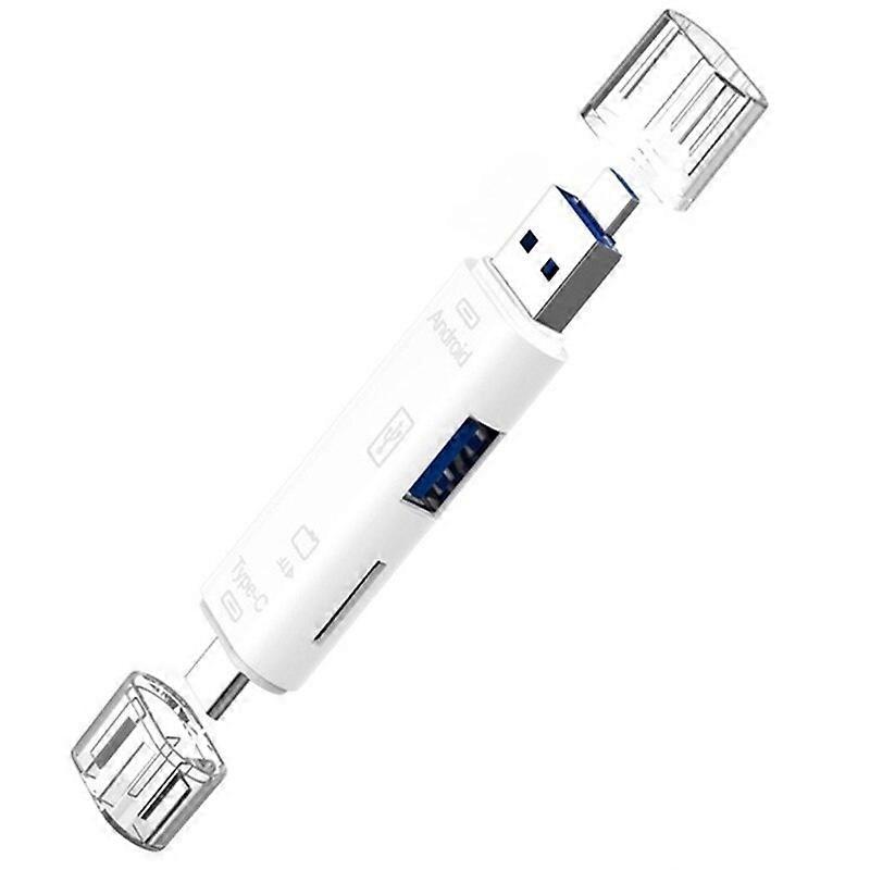 Multifunction Card Reader 5 in 1, USB 3.0 Type C / Micro USB / TF, OTG Card Reader Adapter, Mobile Phone Accessories