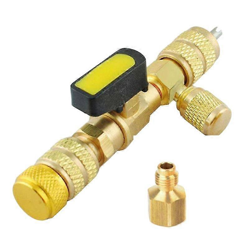 Auto Parts Valve Core Remover Detacher 1X(R410A R22 Valve Core Remover Installer Tool with Dual Size SAE 1/4 & 5/16
