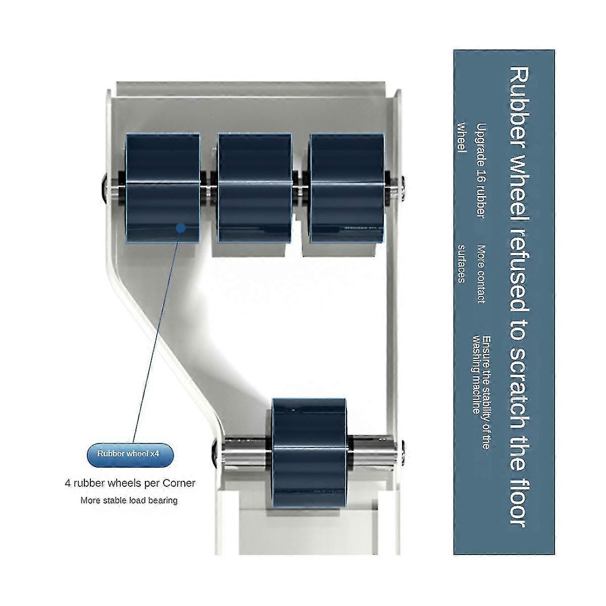 Washing Machine Base +multifunctional Crowbar Movable Adjustable Telescopic Dryer Refrigerator Heig