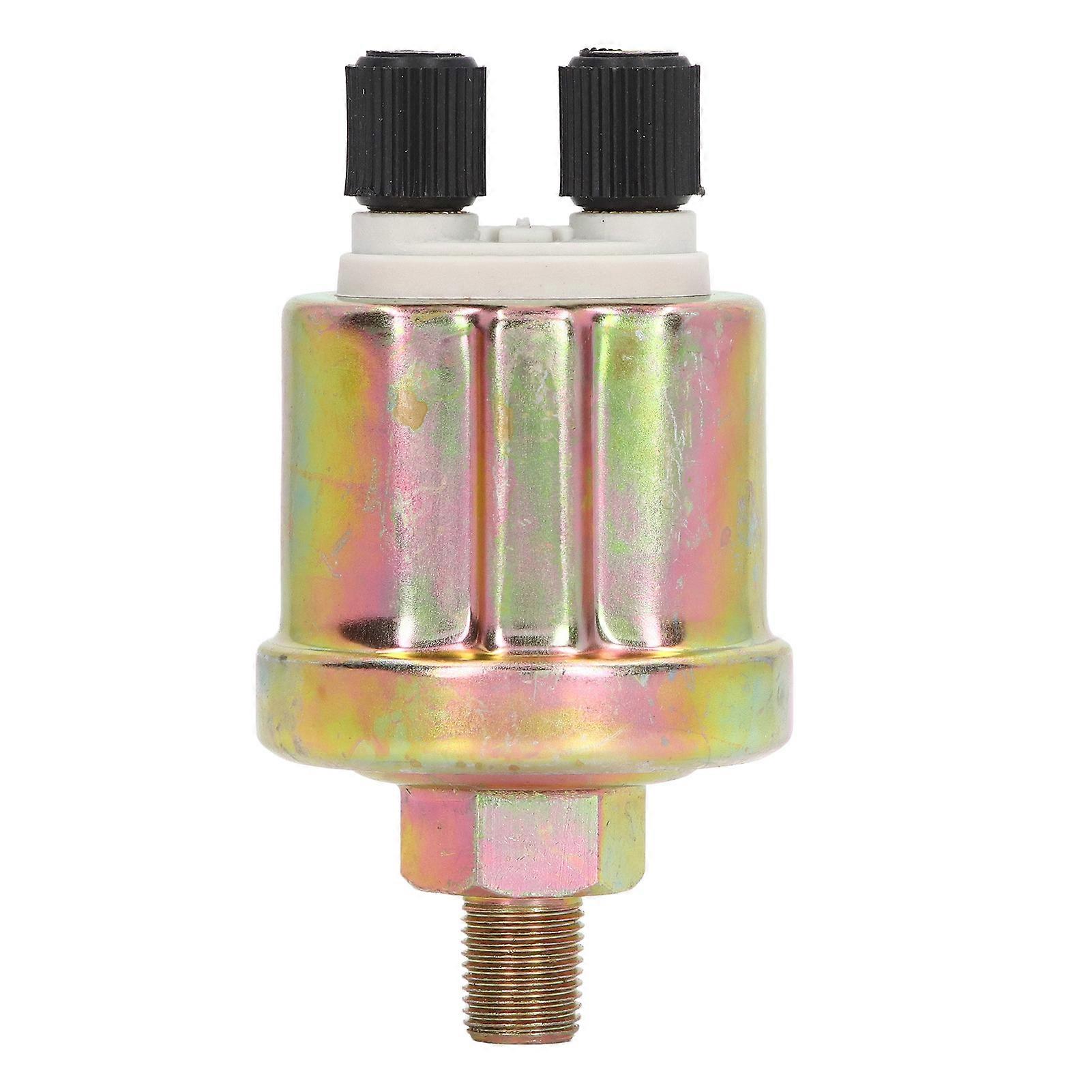 Oil Pressure Sensor Aluminium Alloy Stable Generator Oil Pressure Sensor for VDO 1/8 NPT 0?10Bar Glossy Finish Double Head