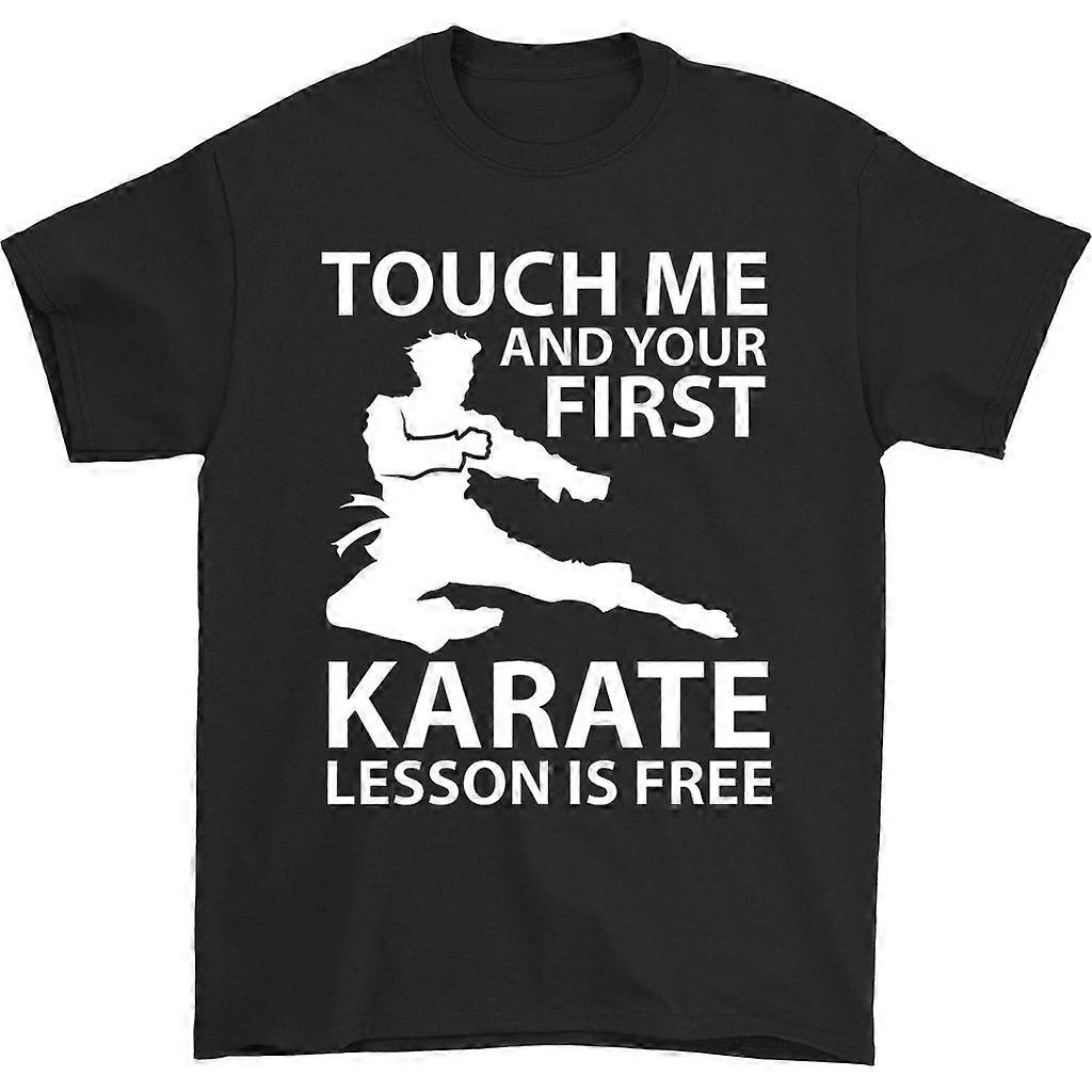 Camiseta Toque-me e Sua Primeira Lição de Karatê é Grátis