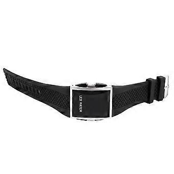 Luksusowy cyfrowy męski sportowy zegarek na rękę z czerwonym światłem LED Gift Style - czarny