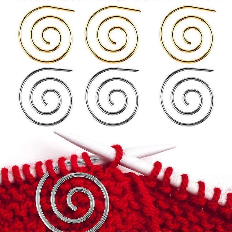 6Pcs Spiral Cable Knitting Needle, Cable Needles for Knitting