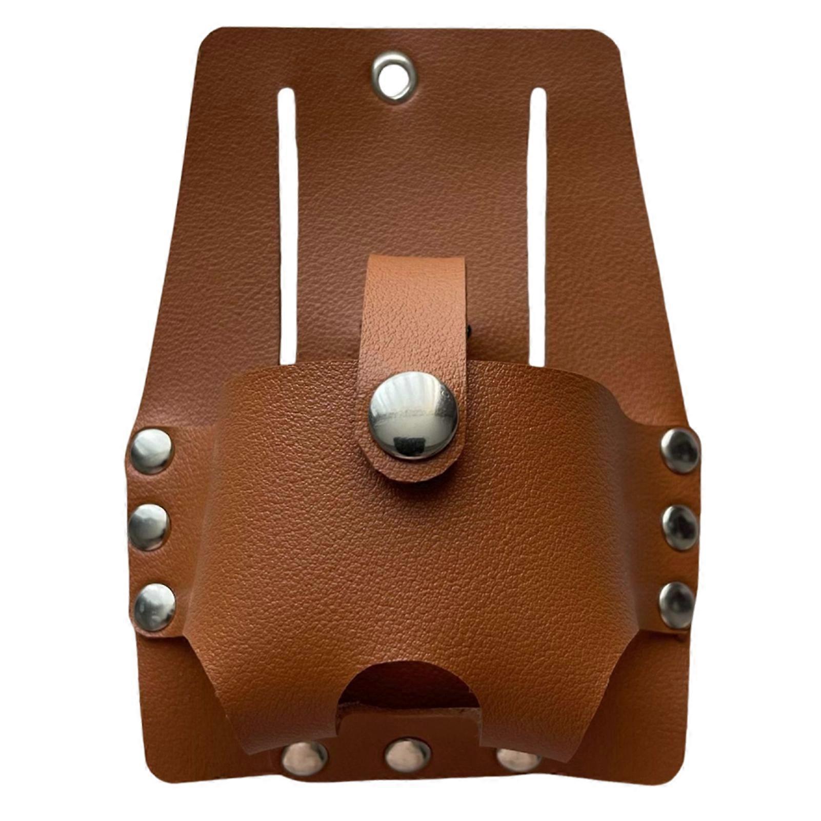 Basket Style Leather Tape Measure Holder Convenient Tape Ruler Pouch for Outdoor Measuring Tape Accessories
