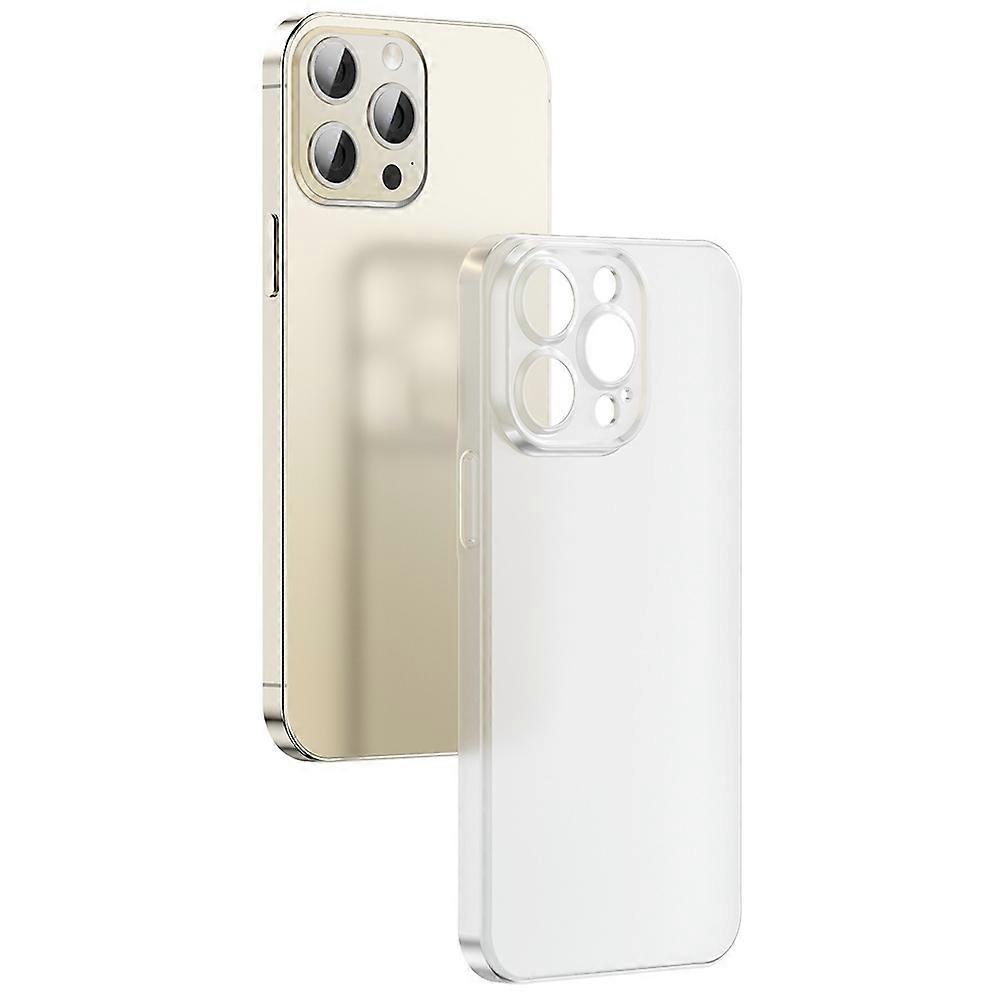 For iPhone 13 Pro Max Case Ultra Thin Matte PC Phone Cover - White